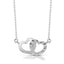 EXP183A STAINLESS STEEL NECKLACE FEELINGS CIRCLE OF HEARTS