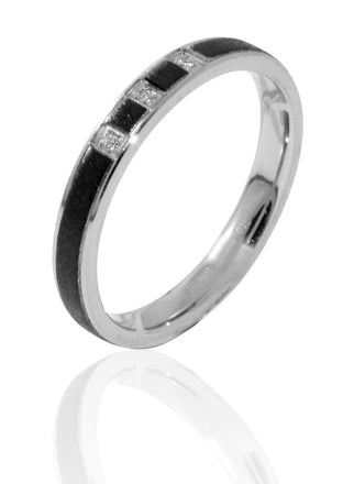 EXR119B STAINLESS STEEL RING WITH CZ AAB CO..