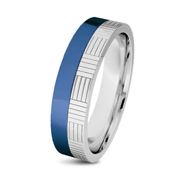 EXR136B Stainless Steel Ring Gentlemen checkers inori AAB CO..