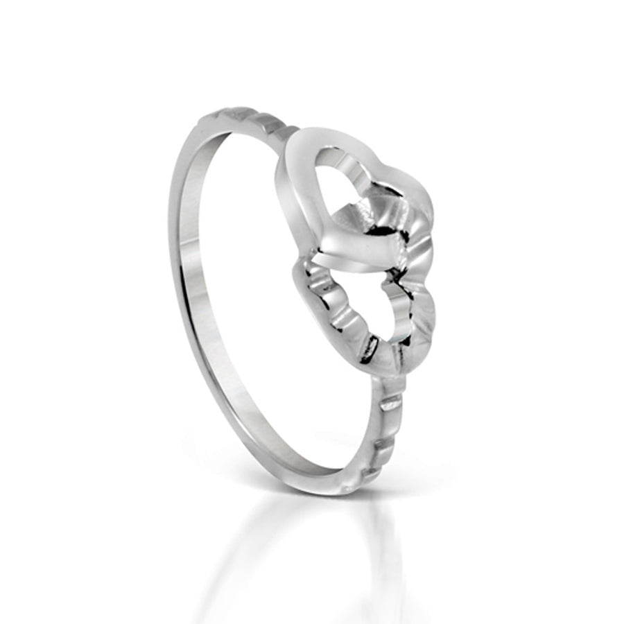 EXR159A Stainless Steel Ring Joined at the Heart inori AAB CO..