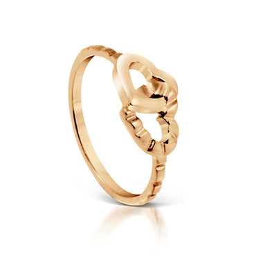 EXR159B Stainless Steel Ring Joined at the Heart inori AAB CO..