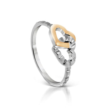 EXR159D Stainless Steel Ring Joined at the Heart inori AAB CO..