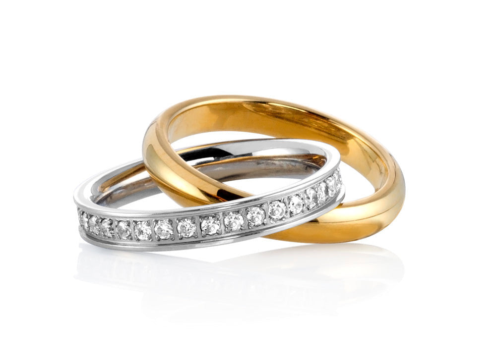 EXR160 STAINLESS STEEL RING WITH PVD AAB CO..