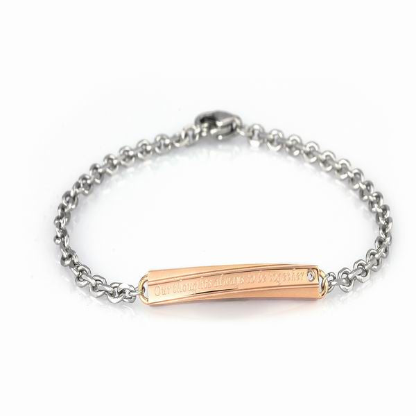 GBSD20 STAINLESS STEEL BRACELET Our thoughts always to be together