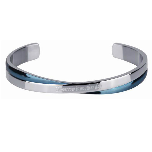 GBSG28 STAINLESS STEEL BANGLE Tomorrow is another day