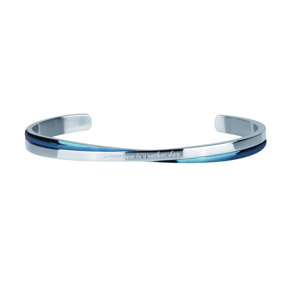 GBSG28 STAINLESS STEEL BANGLE Tomorrow is another day