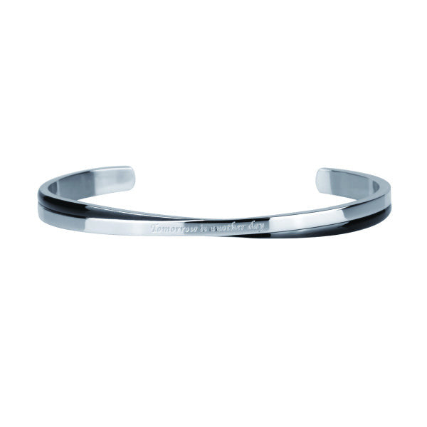 GBSG28 STAINLESS STEEL BANGLE Tomorrow is another day