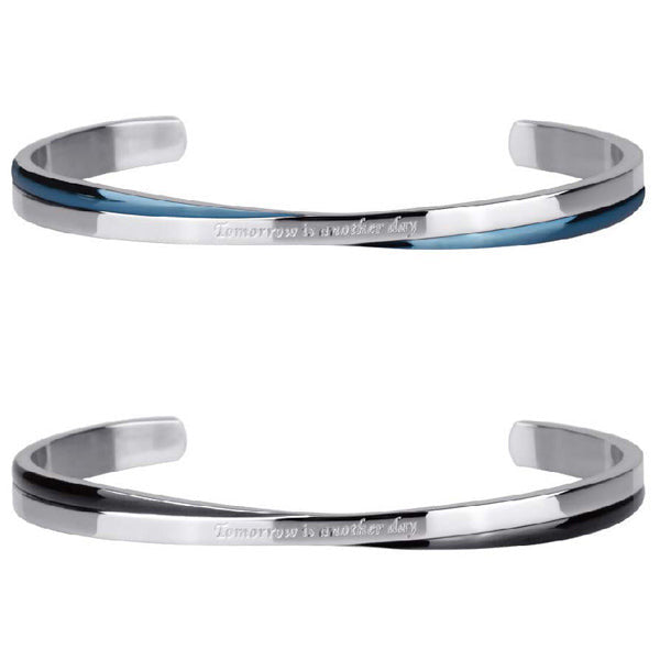 GBSG28 STAINLESS STEEL BANGLE Tomorrow is another day