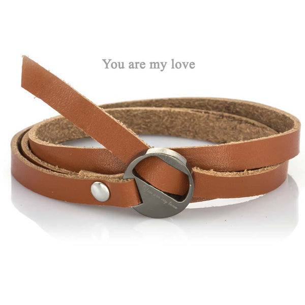 GBSS101 STAINLESS STEEL BRACELECT  You are my love AAB CO..