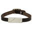 GBSS112 STAINLESS STEEL LEATHER BRACELET