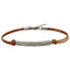 GBSS172 STAINLESS STEEL & LEATHER BRACELET