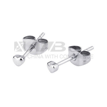 GESS104 STAINLESS STEEL EAR STUDS
(heart shape) AAB CO..