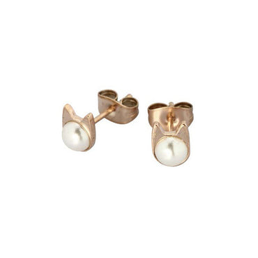 GESS155 STAINLESS STEEL & PEARL EARRING AAB CO..