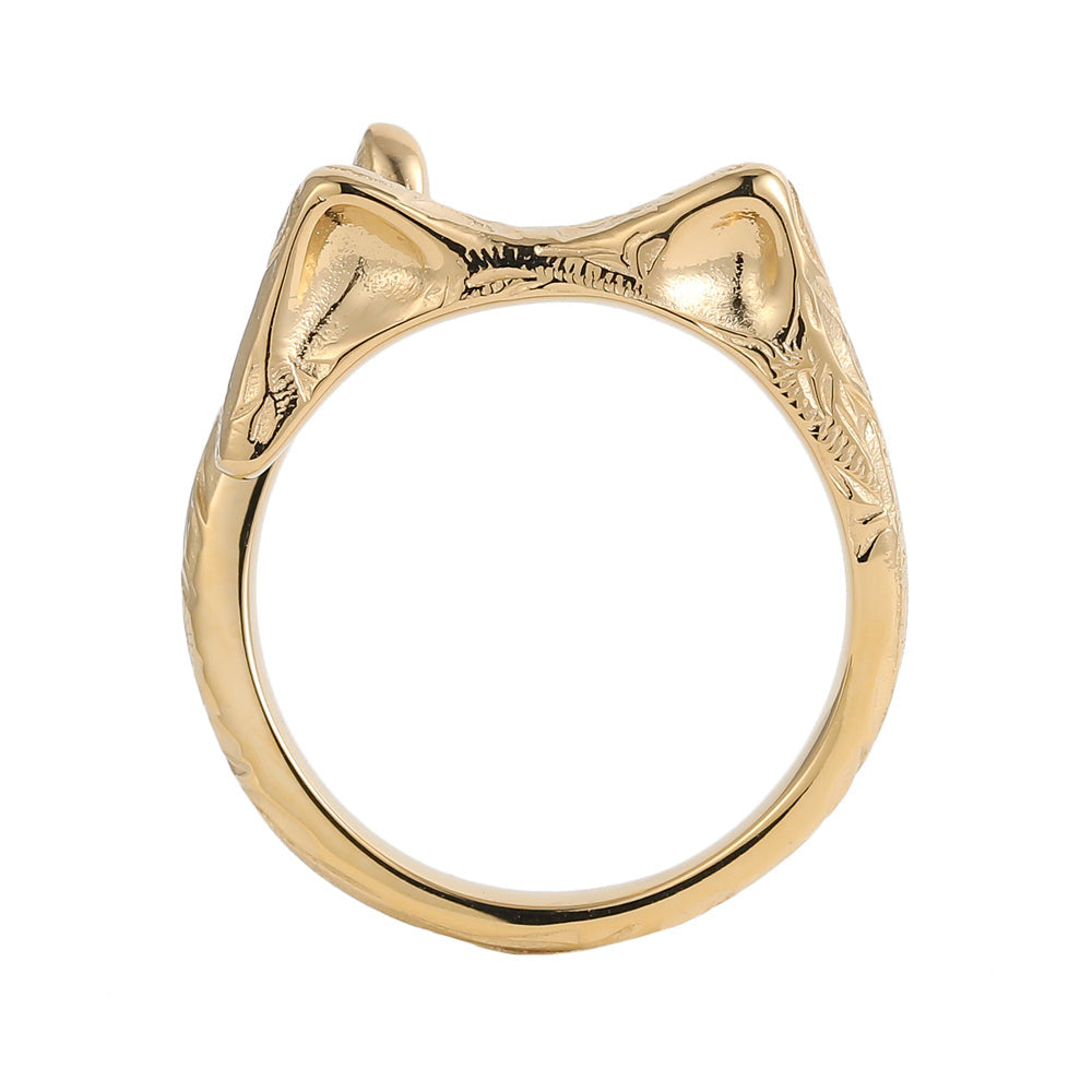 GESS357 STAINLESS STEEL RING & EAR CUFF(BY PCS) AAB CO..
