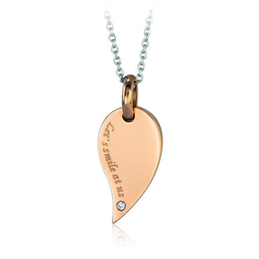 GPSD133 STAINLESS STEEL PENDANTLet's smile at us AAB CO..