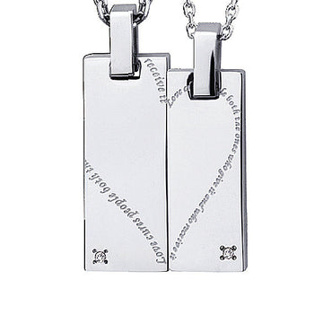 GPSD95 STAINLESS STEEL PENDANT

Love cures people both the ones who give it and who receive it AAB CO..