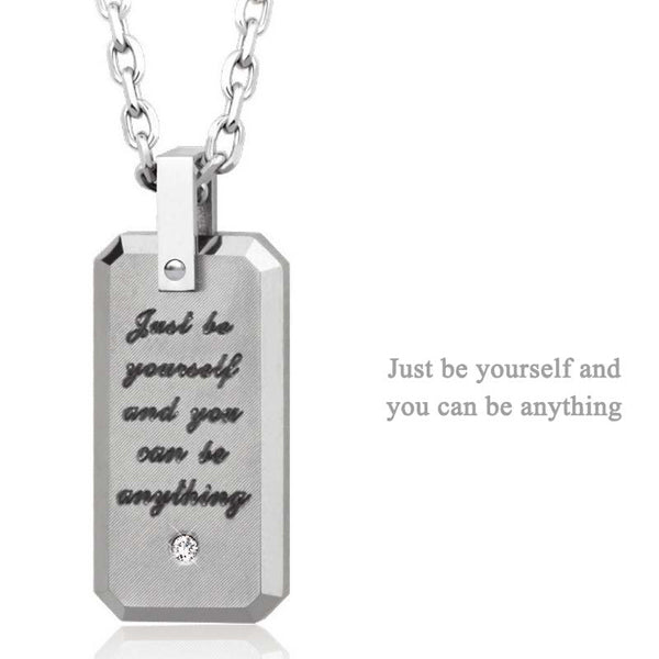 GPTS75 TUNGSTEN PENDANT Just be yourself and you can be anything