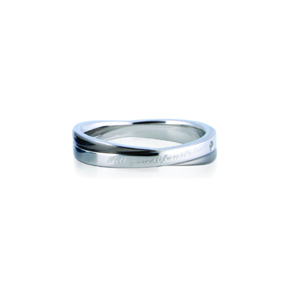 GRSS207 STAINLESS STEEL RING Fill your life with love