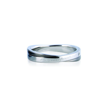 GRSS207 STAINLESS STEEL RING Fill your life with love AAB CO..