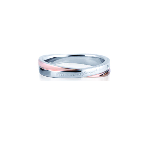 GRSS207 STAINLESS STEEL RING Fill your life with love AAB CO..