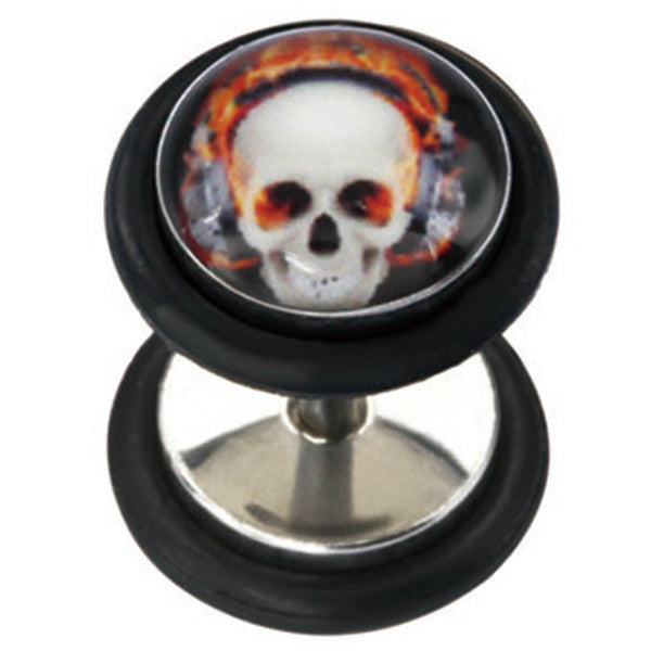 HRU29 FAKE PLUG WITH SKULL DESIGN