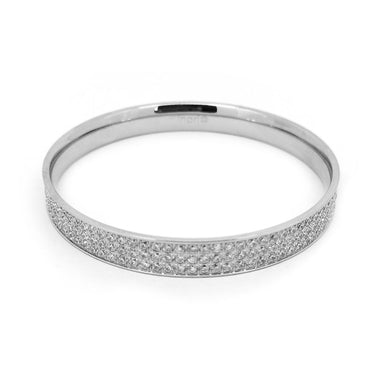 INB28 STAINLESS STEEL BANGLE WITH TRIPLE BAND AAB CO..