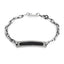 INBR107 STAINLESS STEEL AND BLACK SHINY PVD BRACELET