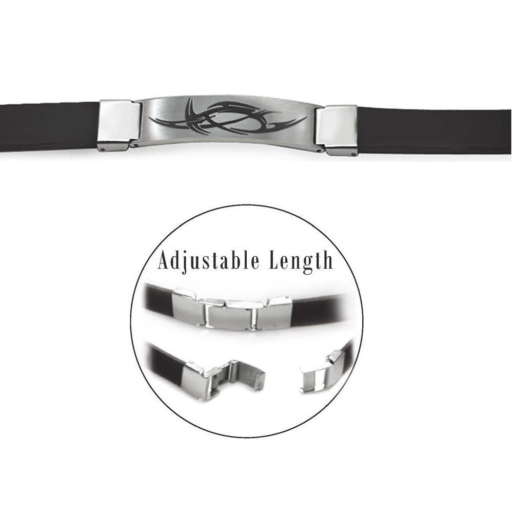 INBR112 STAINLESS STEEL BRACELET GENTLEMEN  WAVE INORI