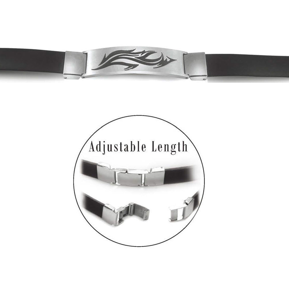 INBR115 STAINLESS STEEL BRACELET GENTLEMEN  FIRE INORI