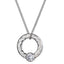 INP161A STAINLESS STEEL PENDANT CZ