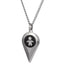 INP182A Stainless Steel Pendant His & Hers heart drops inori