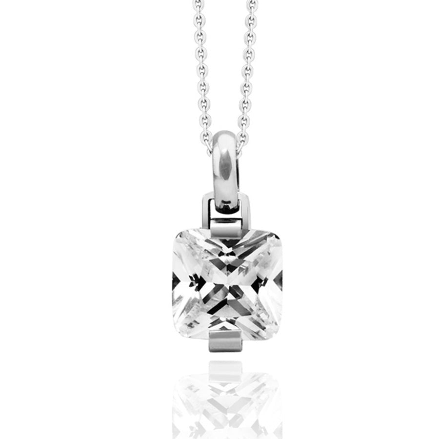 INP210A STAINLESS STEEL PENDANT WITH CZ AAB CO..