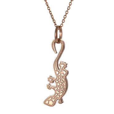 INP237B Stainless Steel Pendant His & Hers gecko inori AAB CO..