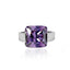 INR115B STAINLESS STEEL RING W CZ AAB CO..
