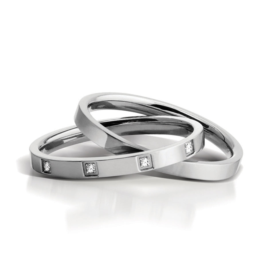 INR117 Stainless Steel Ring His & Hers togrther' inori AAB CO..