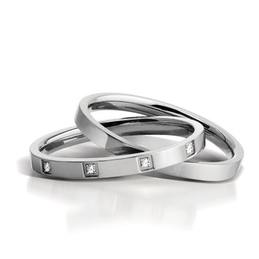 INR117 Stainless Steel Ring His & Hers togrther' inori AAB CO..