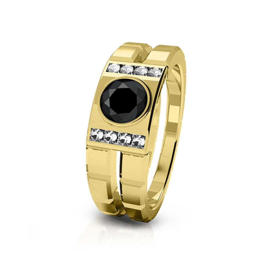 INR120B Stainless Steel Ring Gentlemen checker inori AAB CO..