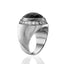 INR123A Stainless Steel Ring Gentlemen checker inori AAB CO..