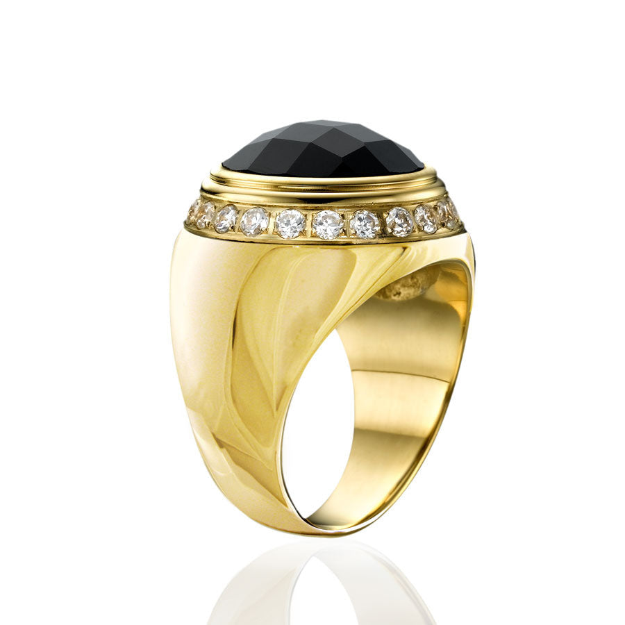 INR123B Stainless Steel Ring Gentlemen checker inori AAB CO..