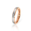 INR137B Stainless Steel Ring His & Hers shimmer' inori AAB CO..