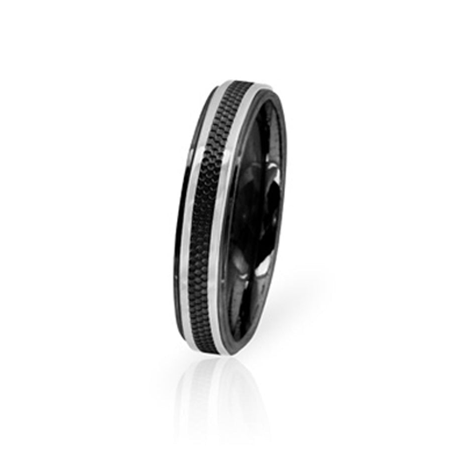 INR139A Stainless Steel Ring Bling inori AAB CO..