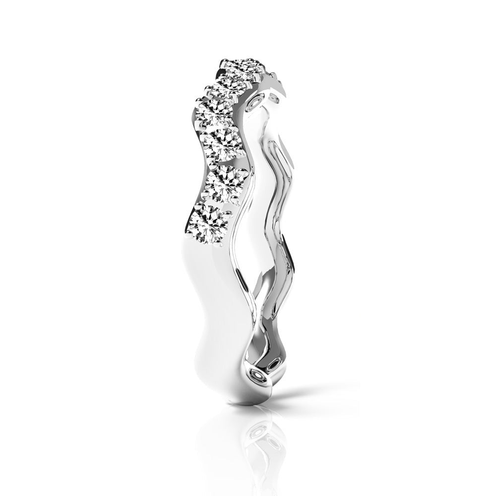 INR144A STAINLESS STEEL RING W CZ AAB CO..