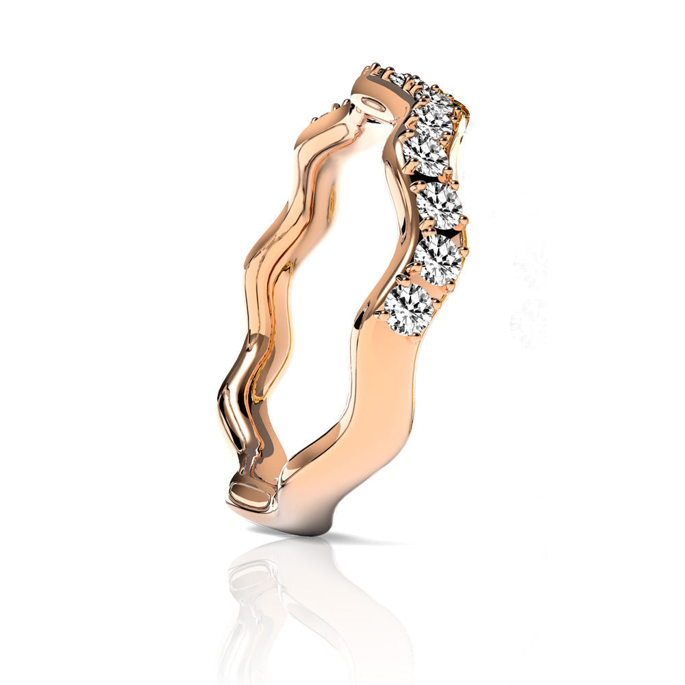 INR144B STAINLESS STEEL RING W PVD AND AAB CO..