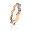 INR144B STAINLESS STEEL RING W PVD AND AAB CO..