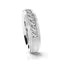 INR145A STAINLESS STEEL RING W WHITE CZ