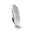 INR145A STAINLESS STEEL RING W WHITE CZ