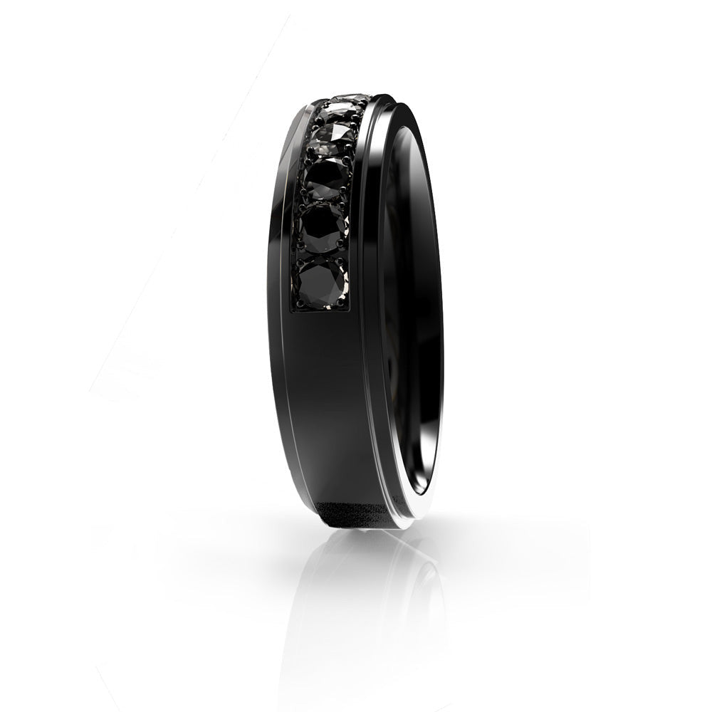 INR145C STAINLESS STEEL PVD RING W AAB CO..
