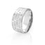 INR147A STAINLESS STEEL RING W BLACK AAB CO..