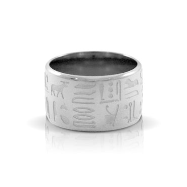 INR162A STAINLESS STEEL EGYPT RING AAB CO..