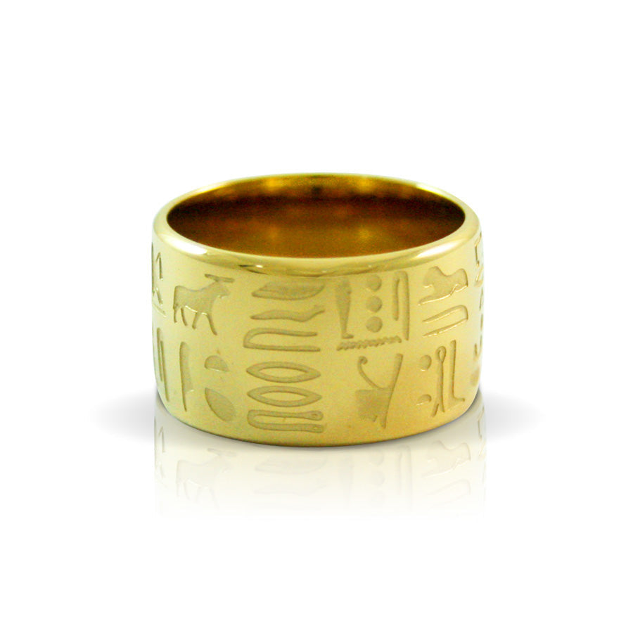 INR162C STAINLESS STEEL EGYPT RING W AAB CO..